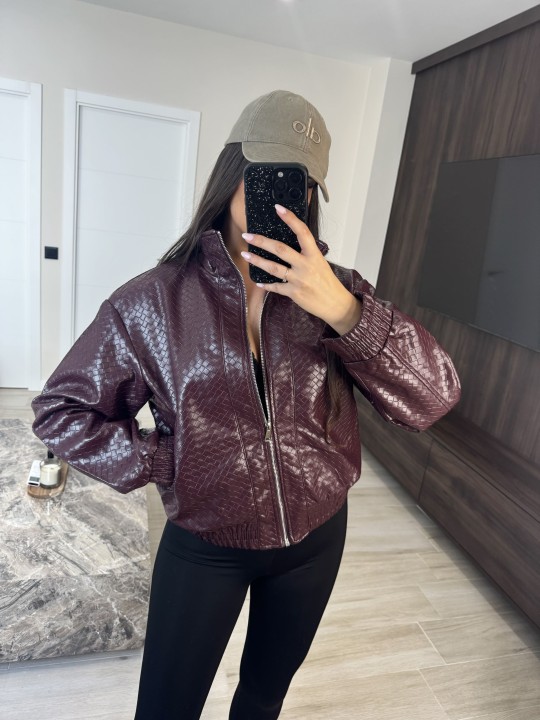 CHAQUETA BOTTEGA - BURDEOS