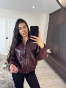 CHAQUETA BOTTEGA - BURDEOS
