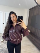 CHAQUETA BOTTEGA - BURDEOS