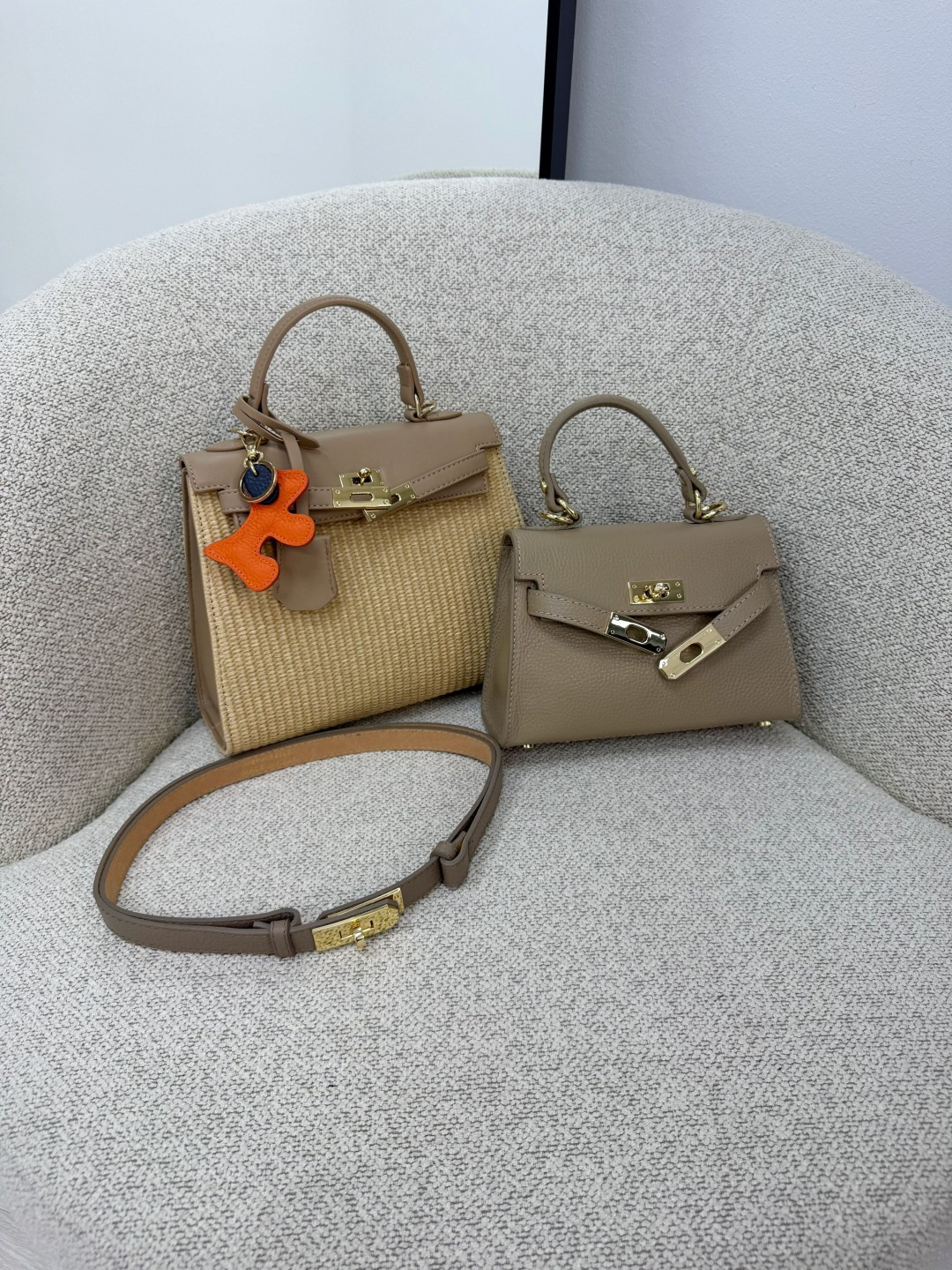 BOLSO MINI KELLY (PIEL 100%) - TOUPE