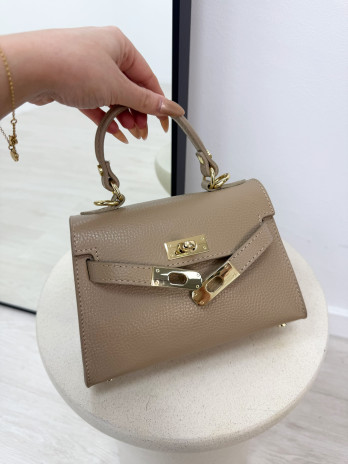 BOLSO MINI KELLY (PIEL 100%) - TOUPE