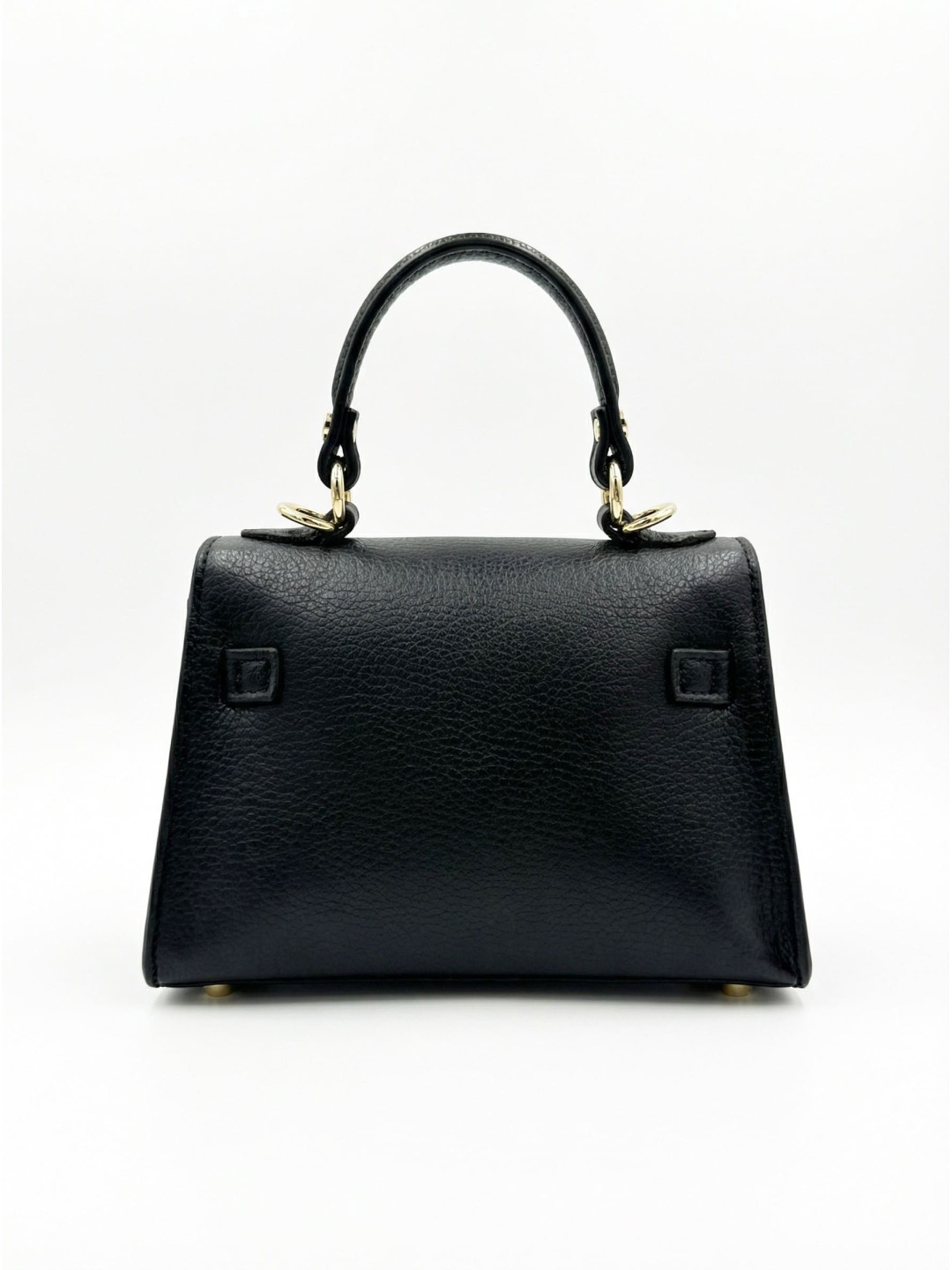 BOLSO MINI KELLY (PIEL 100%) - NEGRO