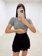 FALDA MINI PUNTO NEGRA