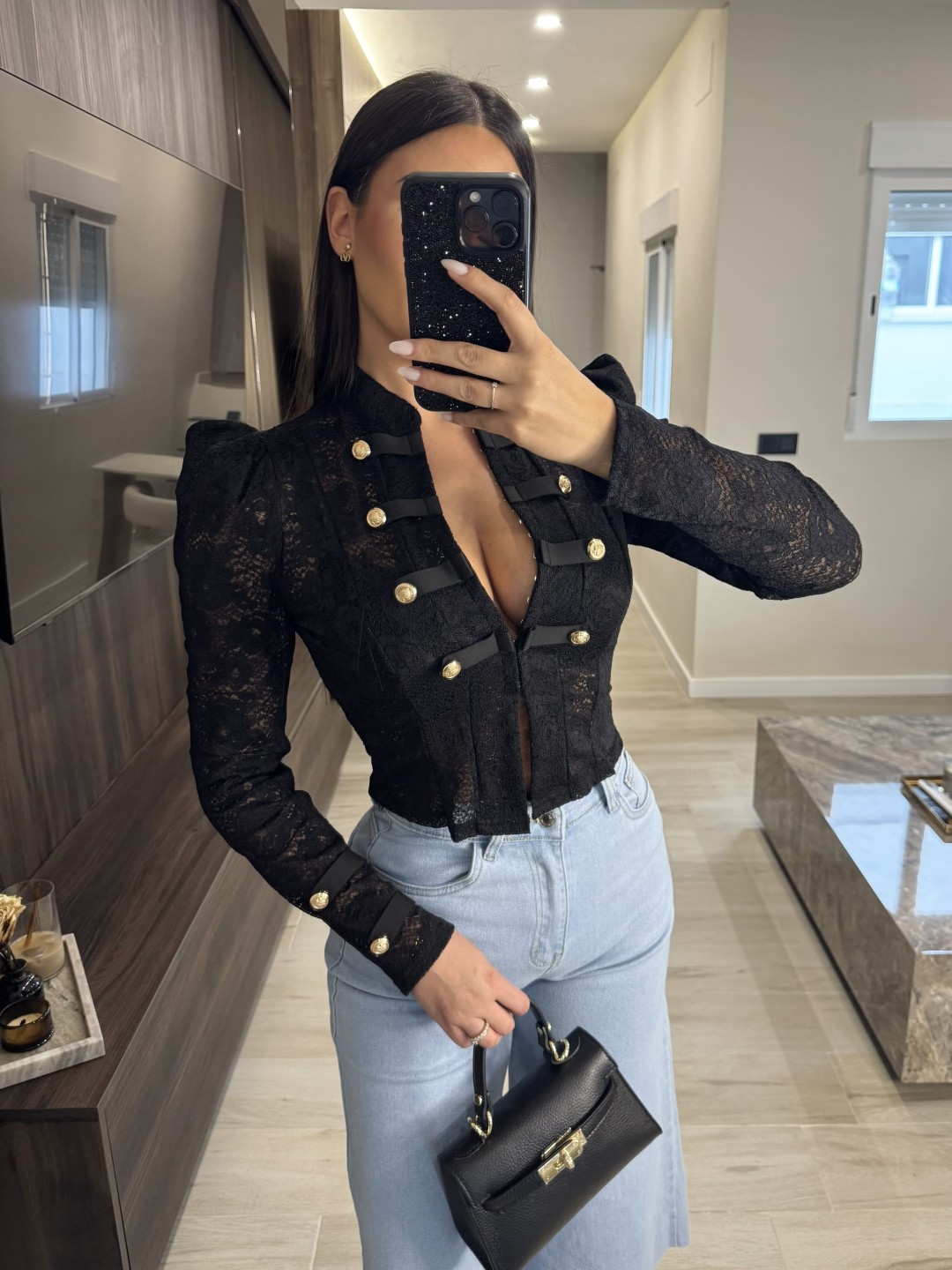 TOP MARIELA EXCLUSIVO - NEGRO