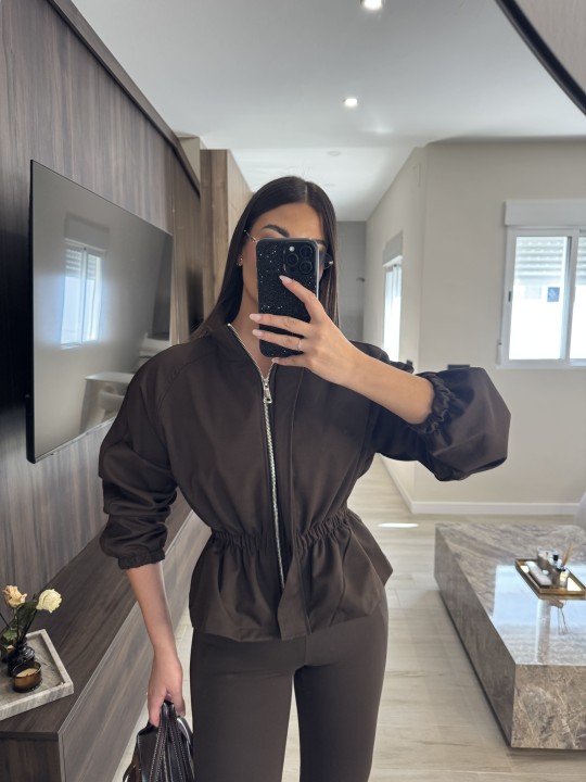 CHAQUETA CAROLINA - MARRÓN
