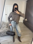 BOLSO LONG (PIEL 100%) - MARRÓN