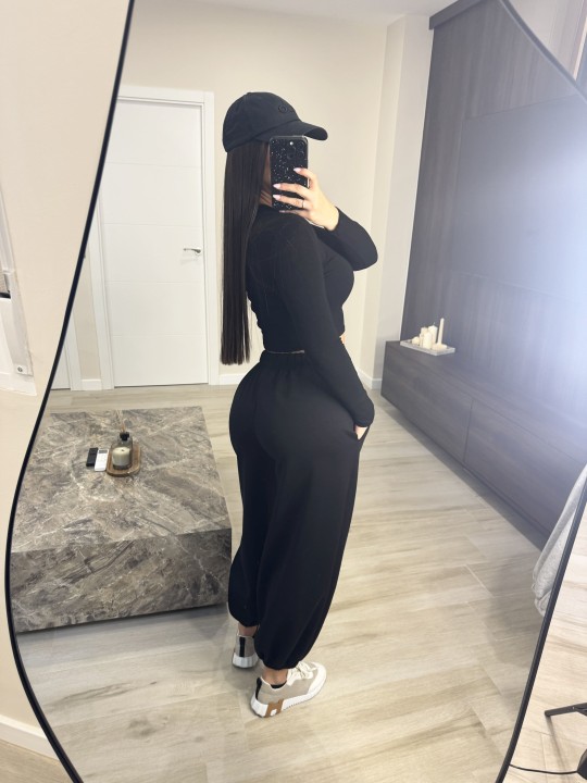 PANTALÓN JOGGER PUÑO - NEGRO