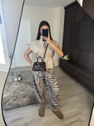 CHALECO PESPUNTES - BEIGE