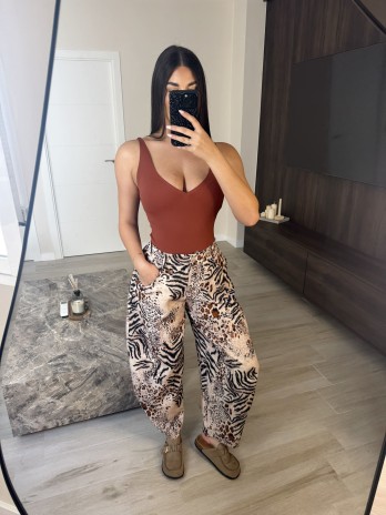 PANTALÓN ESTAMPADO (13791) - ANIMAL PRINT
