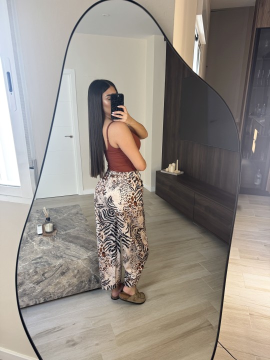 PANTALÓN ESTAMPADO (13791) - ANIMAL PRINT