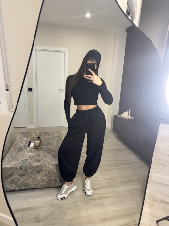 PANTALÓN JOGGER PUÑO - NEGRO