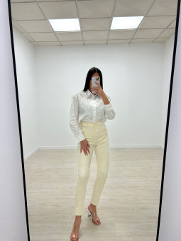 PANTALÓN TIRO ALTO BEIGE