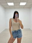 TOP HILO LAVADO BEIGE
