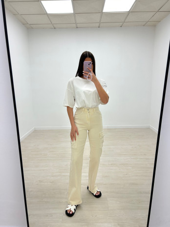 PANTALÓN CARGO BEIGE