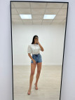 BLUSA ENCAJE FAROL BLANCA BLUSA ENCAJE FAROL BLANCA