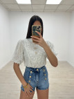 BLUSA ENCAJE FAROL BLANCA BLUSA ENCAJE FAROL BLANCA