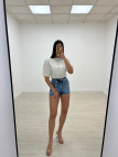 BLUSA ENCAJE FAROL BLANCA BLUSA ENCAJE FAROL BLANCA