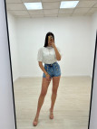 BLUSA ENCAJE FAROL BLANCA BLUSA ENCAJE FAROL BLANCA